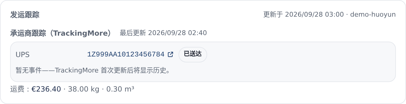 已送达的调度单:只读